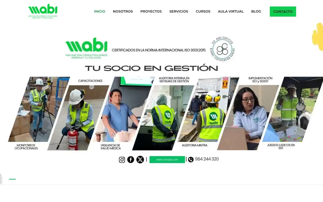 Portada de la web de CT MABI