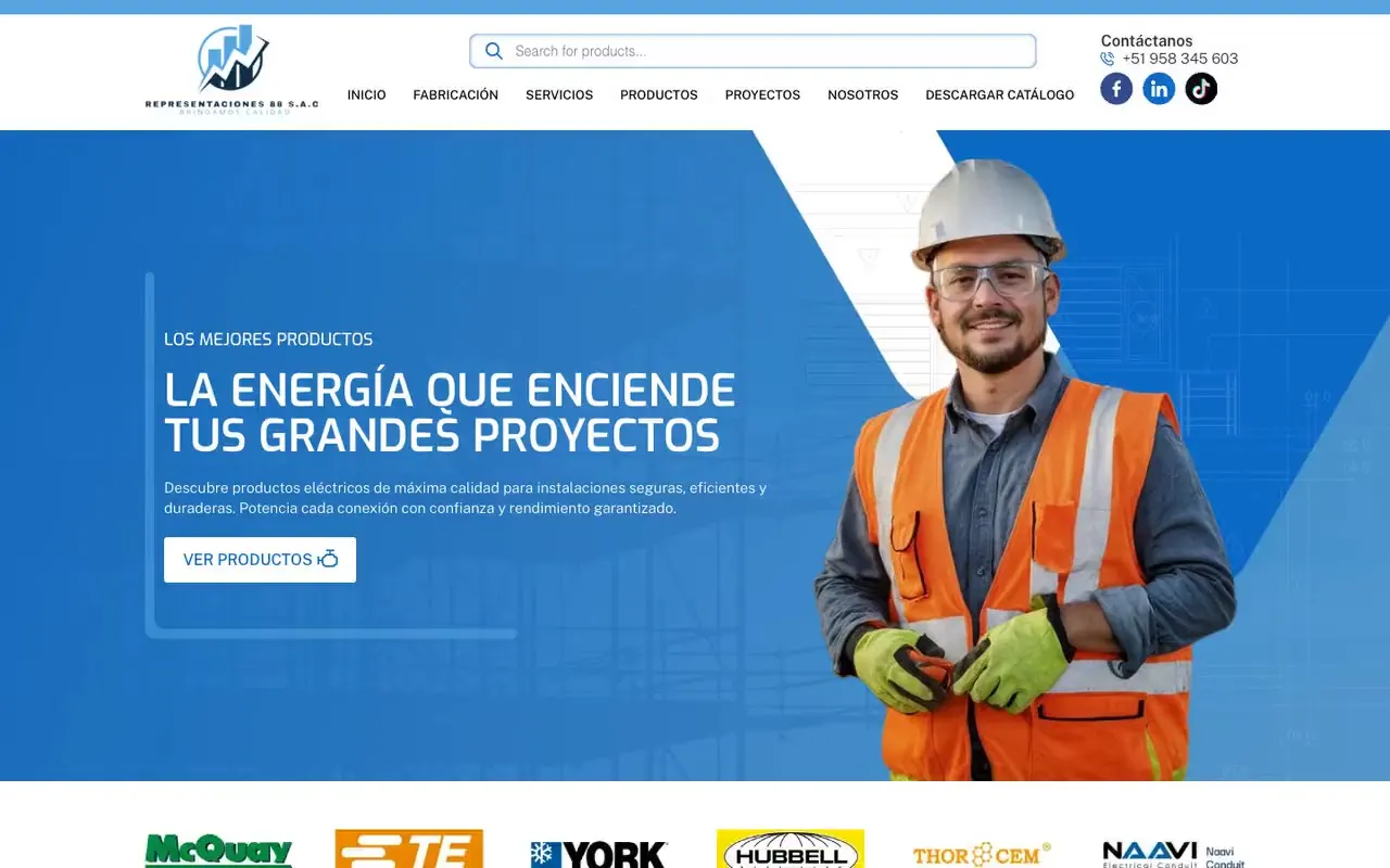 Portada de la web de Representaciones 88