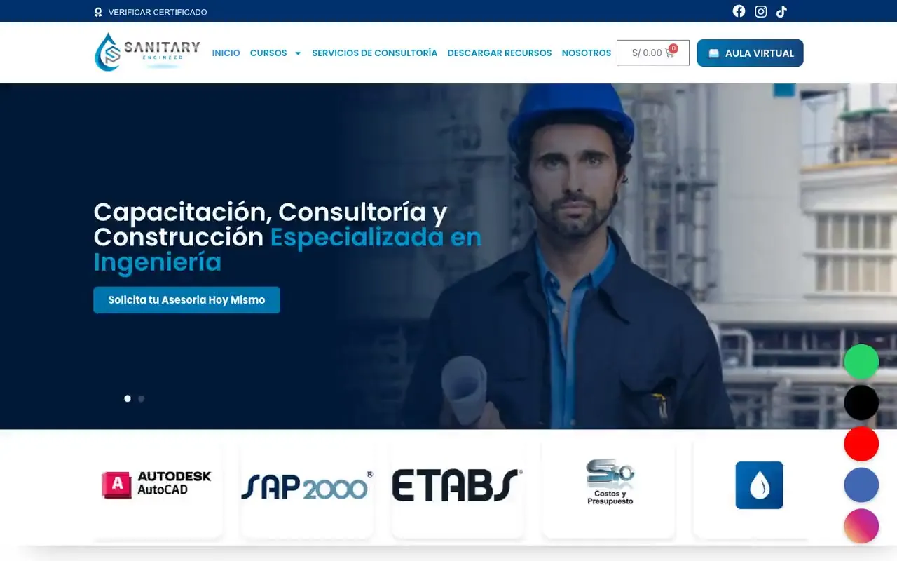 Portada de la web de Sanitary Engineer