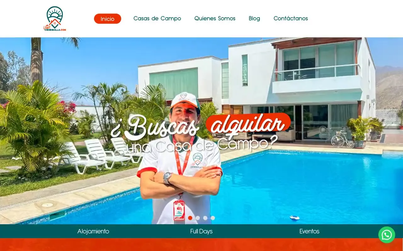Portada de la web de Visit Cieneguilla