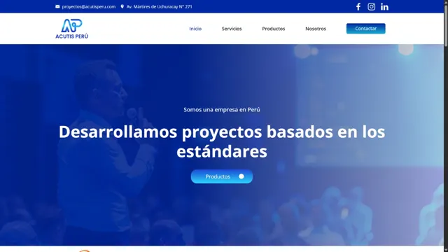 Web de Acutis Perú