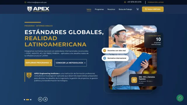 Web de APEX Engineering Institute