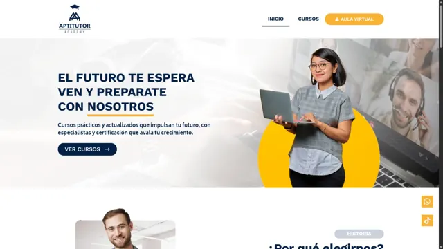 Web de Aptitutor Academy
