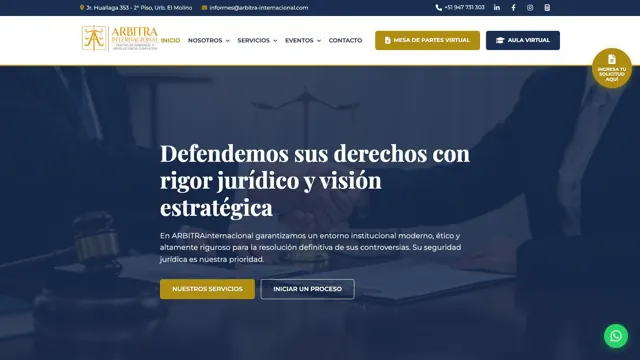 Web de ARBITRAinternacional