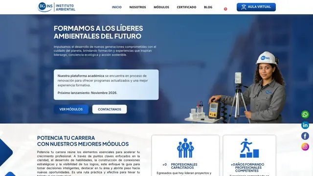Web de BG Instituto Ambiental