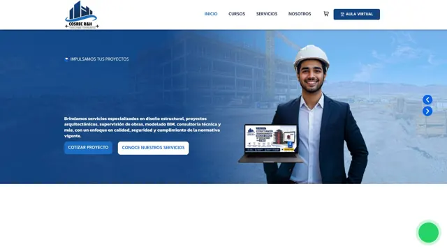 Web de Cosrec RyH Consultores y Contratistas