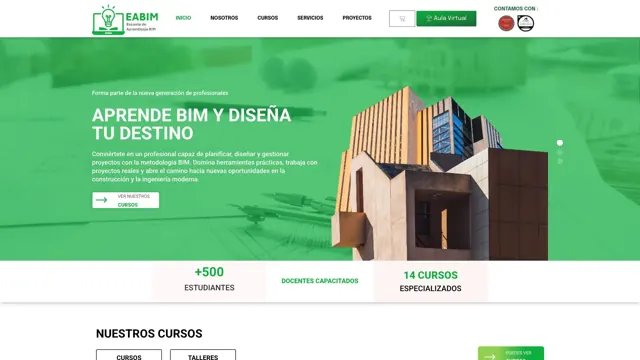 Web de EABIM – Escuela de Aprendizaje BIM