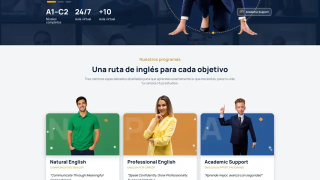 Web de Elevate Pro English