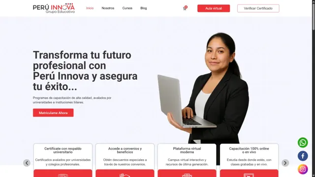 Web de Perú Innova