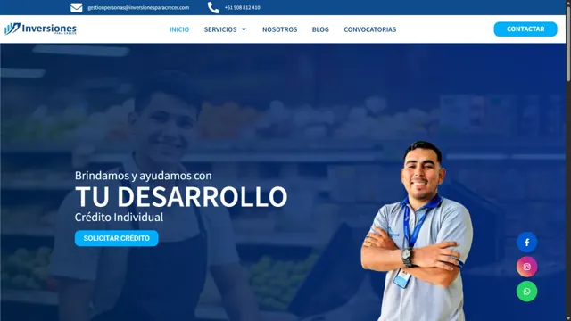 Web de Inversiones Para Crecer
