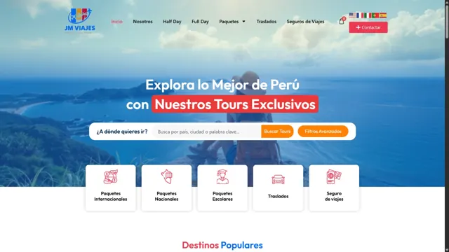 Web de JM Viajes