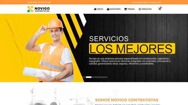 Web de NOVIGO Contratistas
