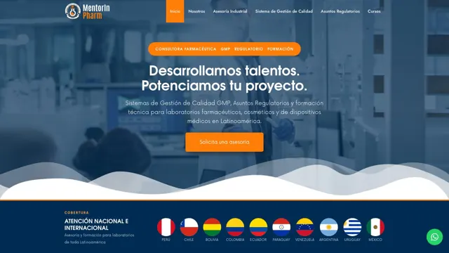 Web de MentorIn Pharm