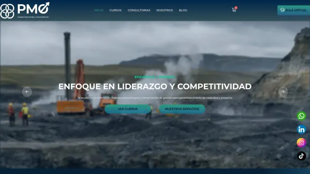 Web de PMO Capacitaciones y Consultoría