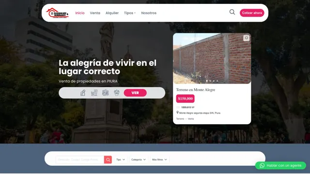 Web de Rodríguez y Seminario Inmobiliaria