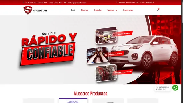 Web de Speed Star